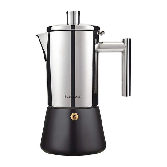 Stovetop Espresso Maker Stainless Steel Italian - POCILLO