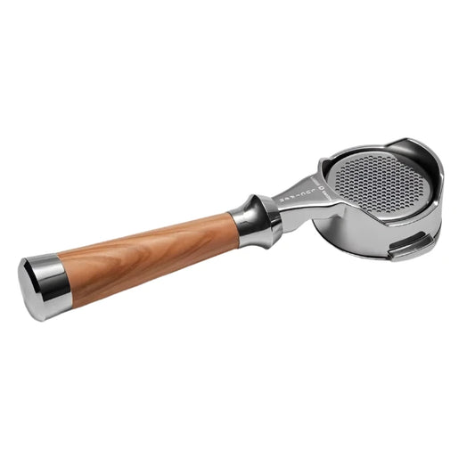 Bottomless Portafilter with Italian Wood Handle – Unleash Rich Crema