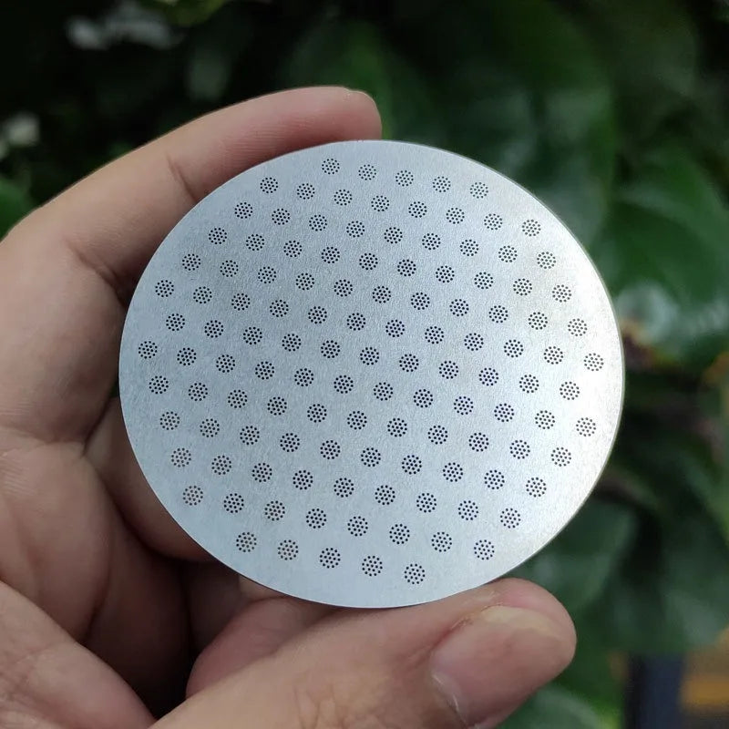 POCILLO 54mm Bottomless Unibody Portafilter with Dosing Ring and Screen Puck Set