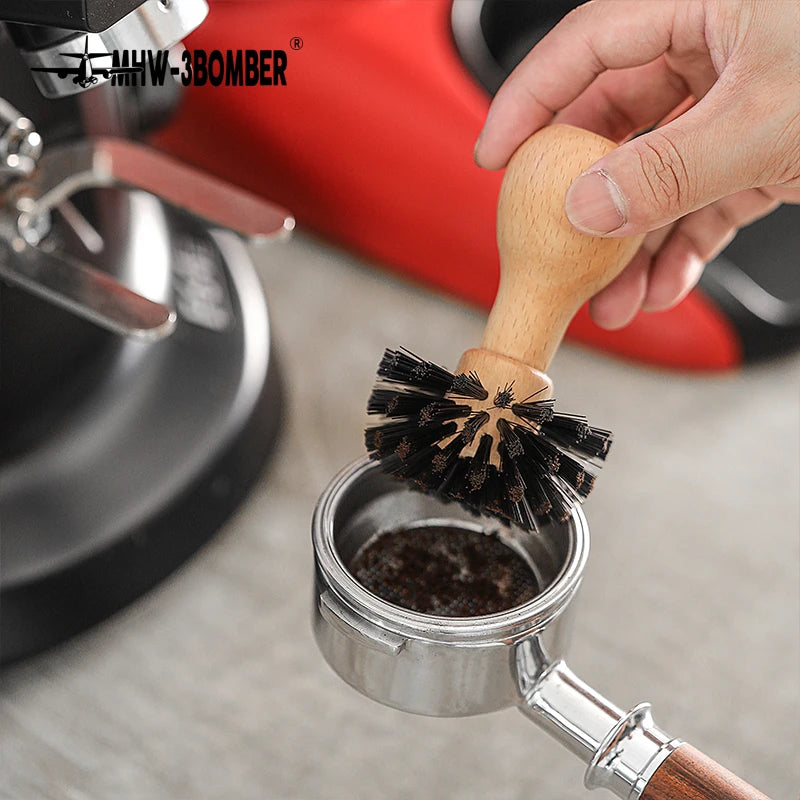 MHW-3BOMBER Coffee Filter Cleaning Brush Portafilter Basket