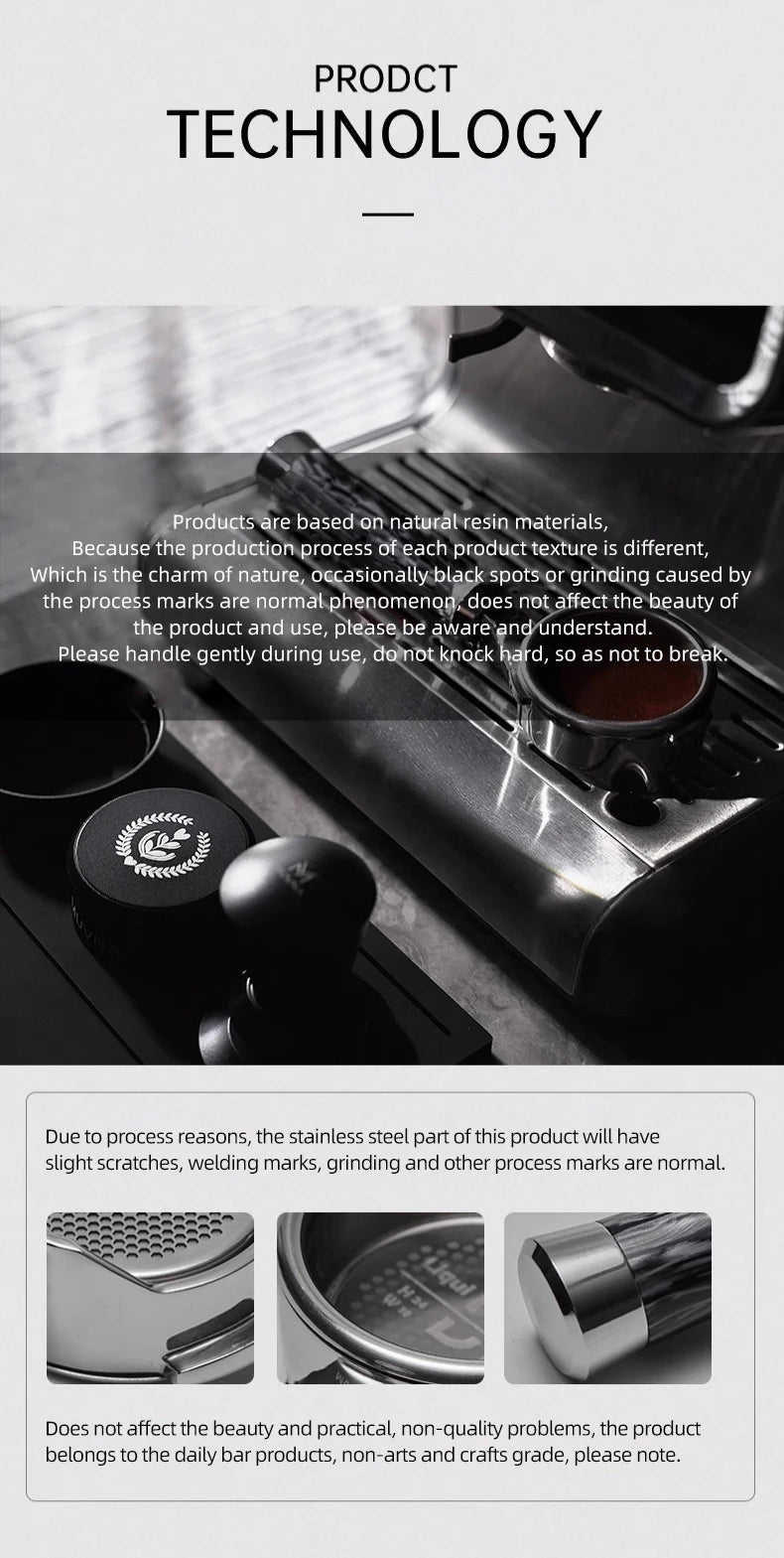 MUVNA Lucifer Series Espresso Bottomless Portafilter - POCILLO