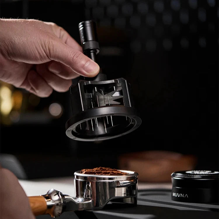 Adjustable Rotating Espresso Distribution Tool – Achieve Even Extraction