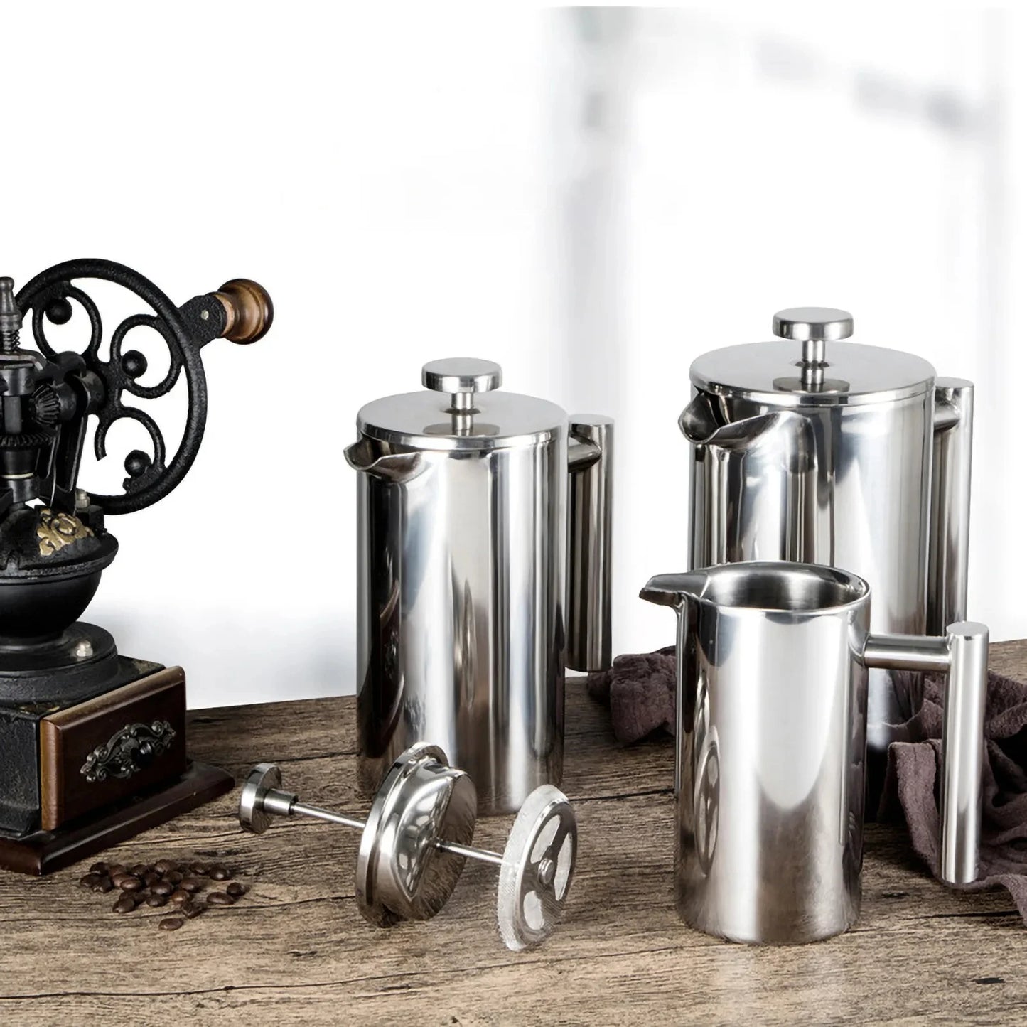 Double-Wall Stainless Steel French Press - POCILLO