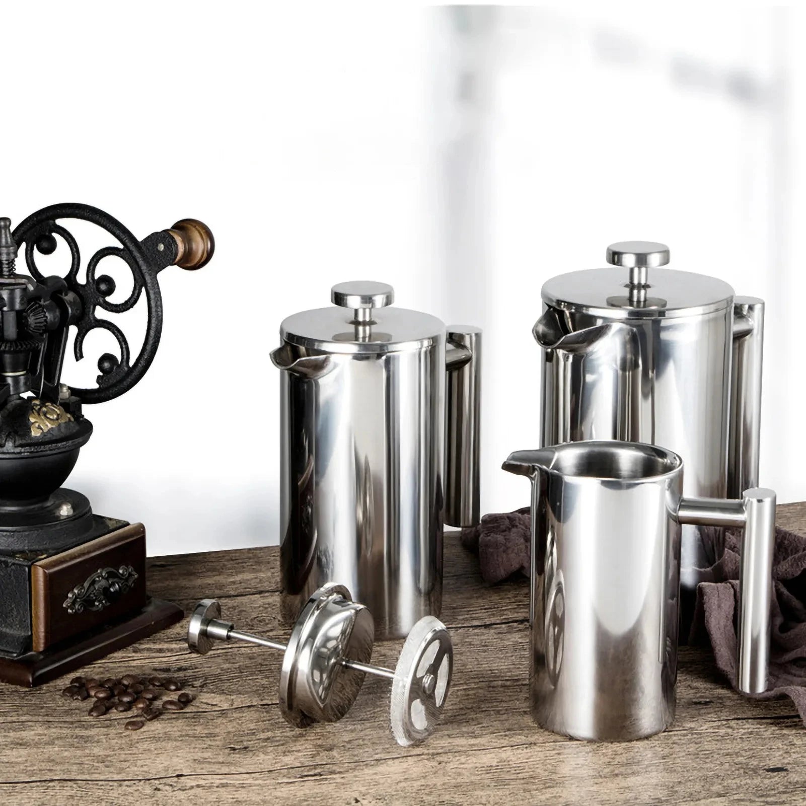 Double-Wall Stainless Steel French Press - POCILLO