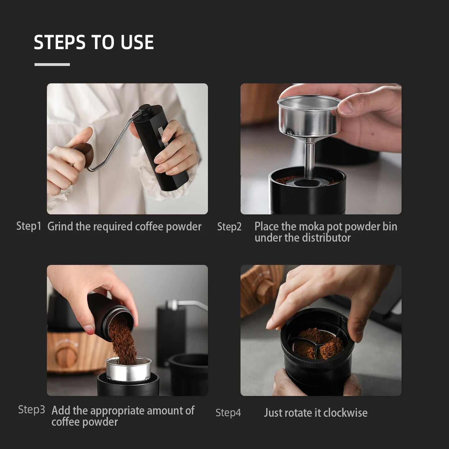 Moka Pot Coffee Distributor | no more mess